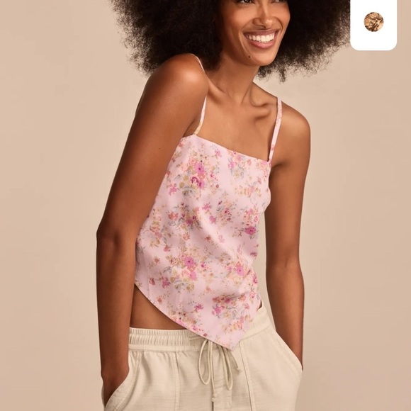 Lucky Brand Hanky Hem Scarf Top - Picture 4 of 6